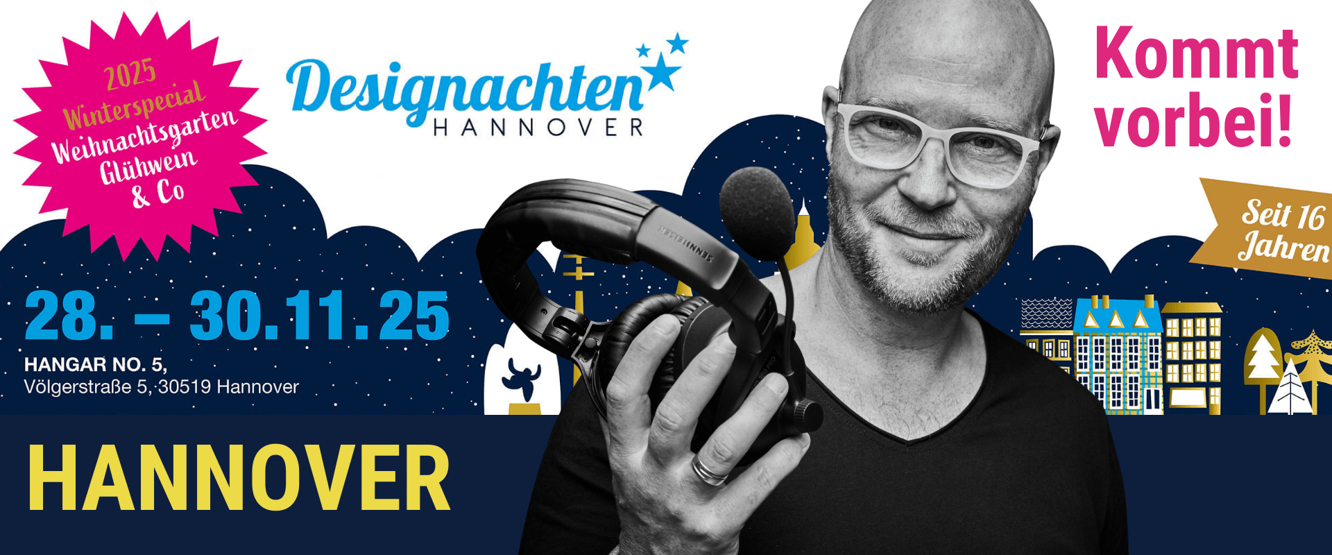 Audiograf Ingo Stoll auf dem designachten Event Hannover