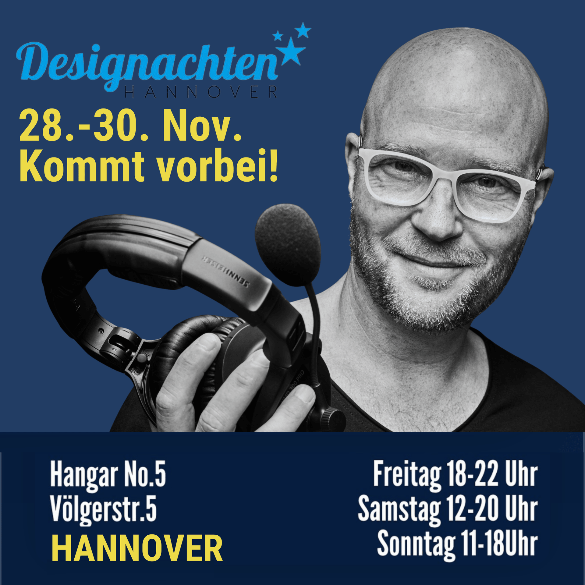 Audiograf-Ingo-Audiograf Ingo Stoll auf dem designachten Event Hannover