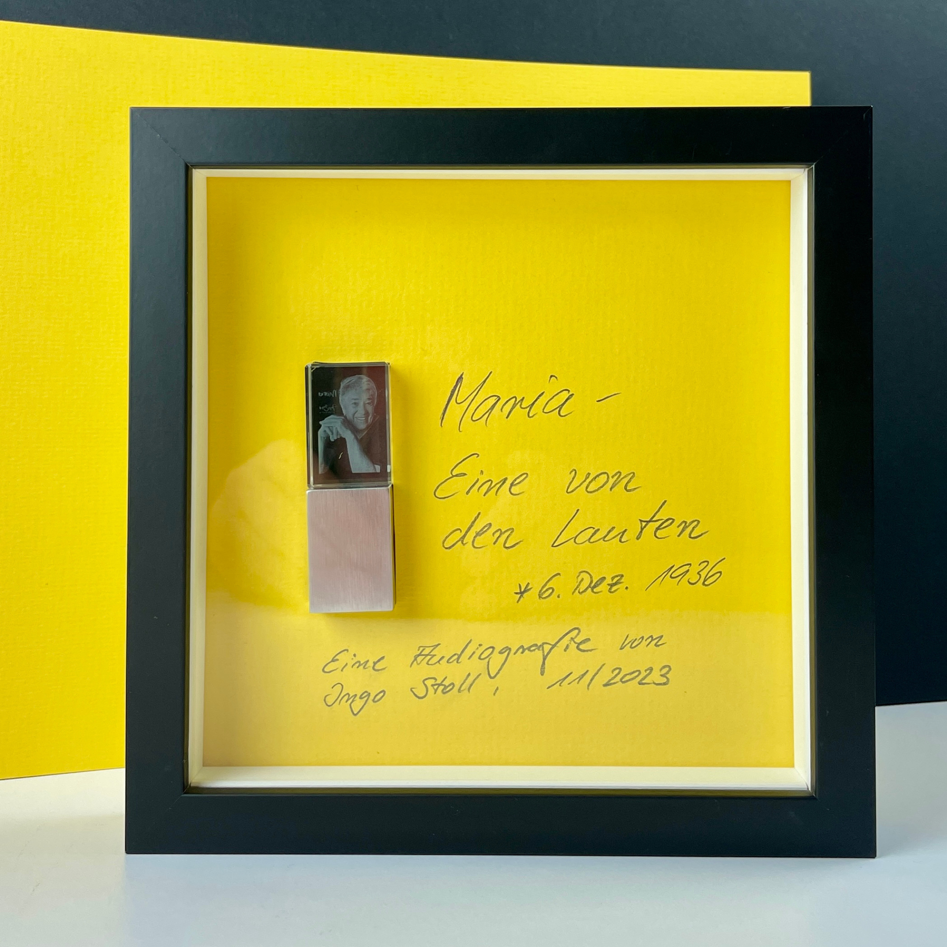 Der persönlich gravierte Glas-USB-Stick