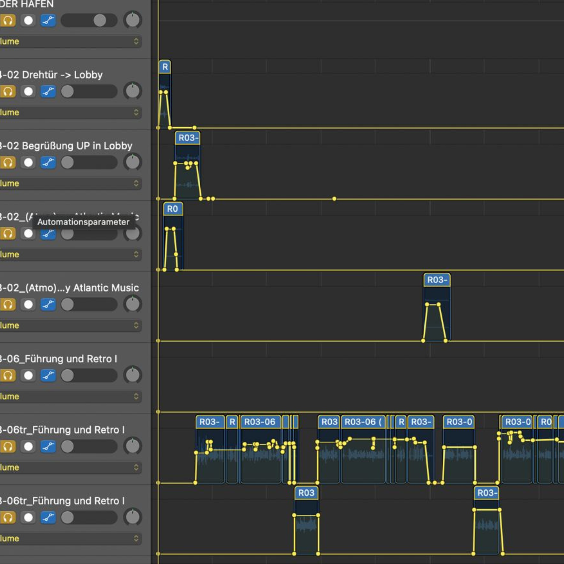 Audioproduktion mit dem Schnittprogramm