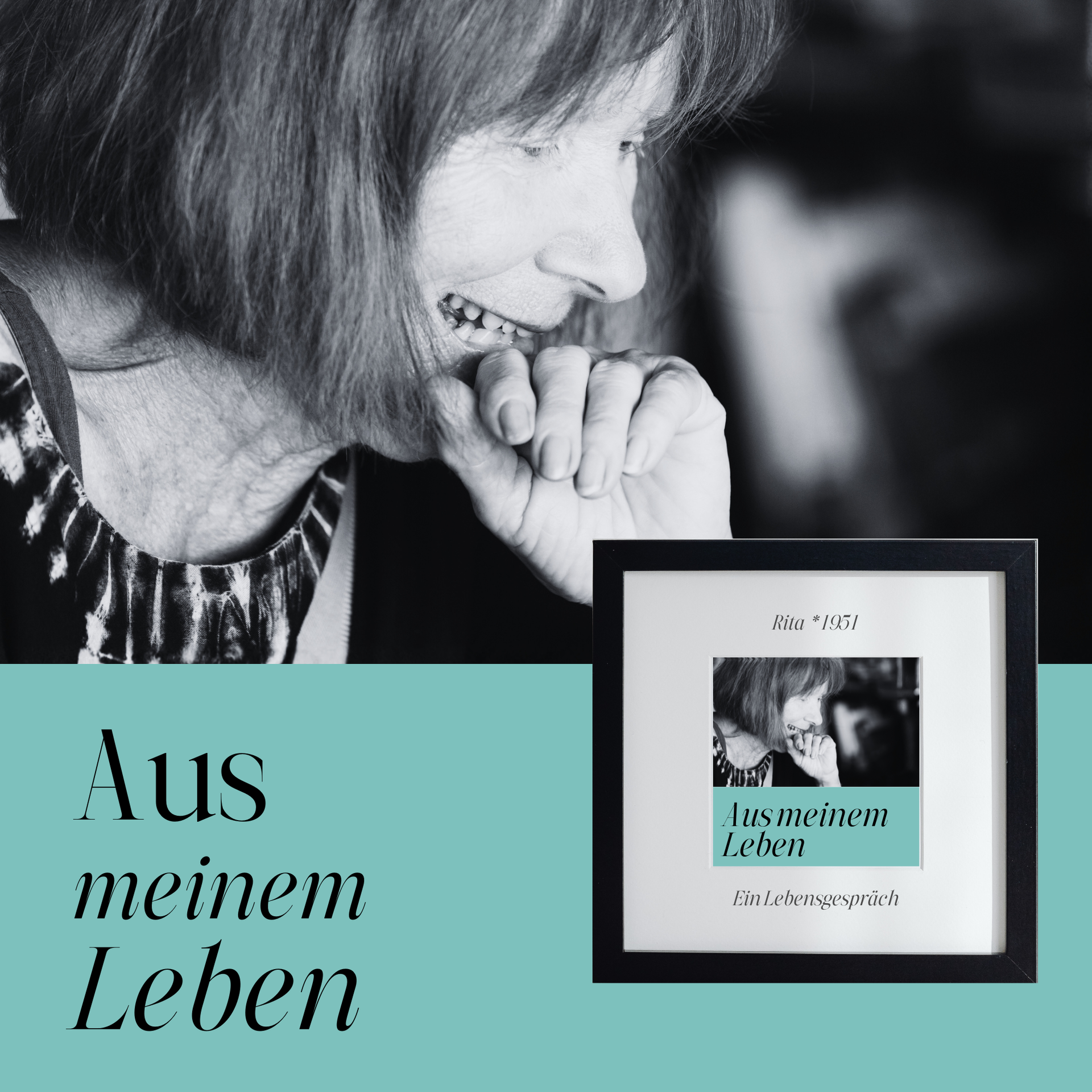 Die eigene Audiografie im wertvollen Holzobjektrahmen