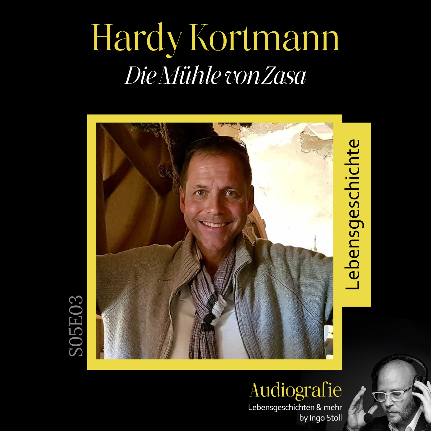 Hardy Kortmann in seiner Mühle in Zaza (Lettland)