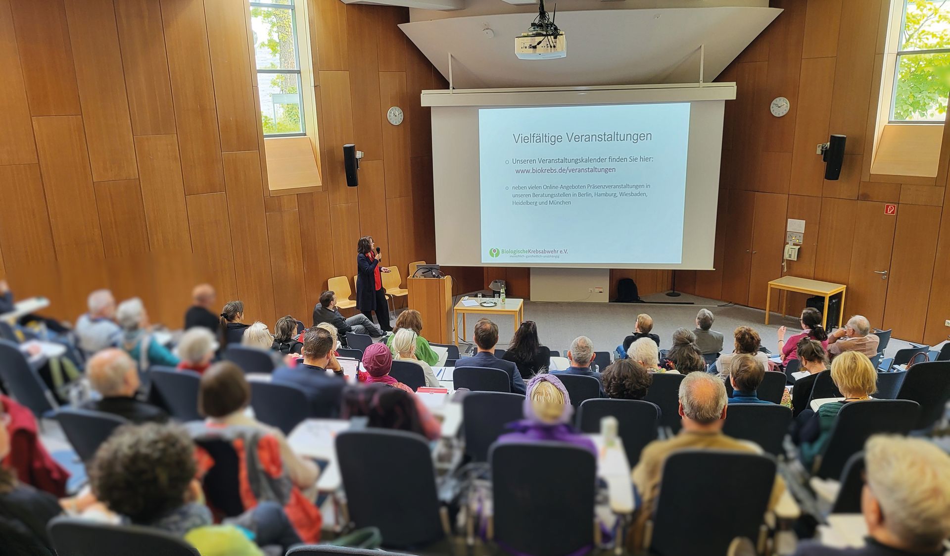 Patiententag im Hörsaal des Krankenhauses für Naturheilweisen