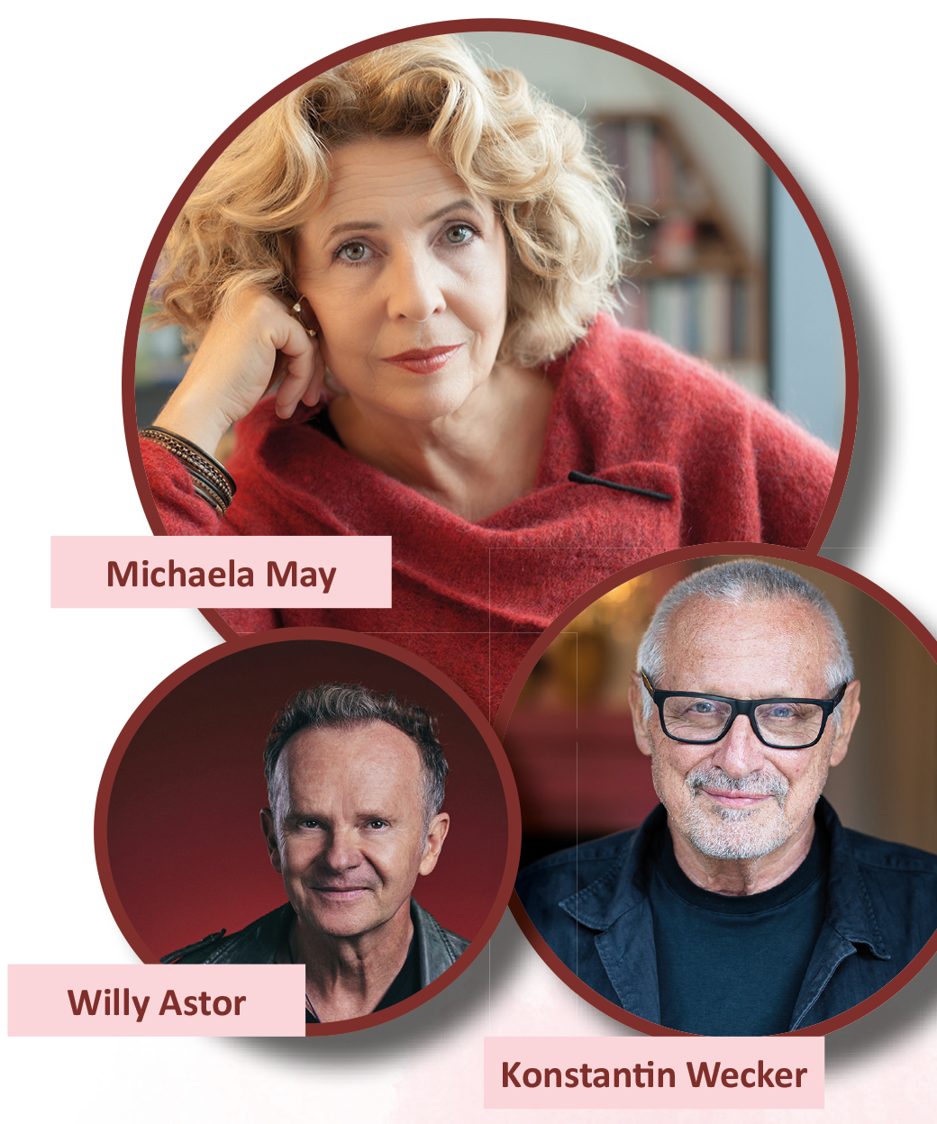 (C) Michaela May/Christian Weiss; Konstantin Wecker/Daniela Pfeil; Willy Astor/Nils Schwarz