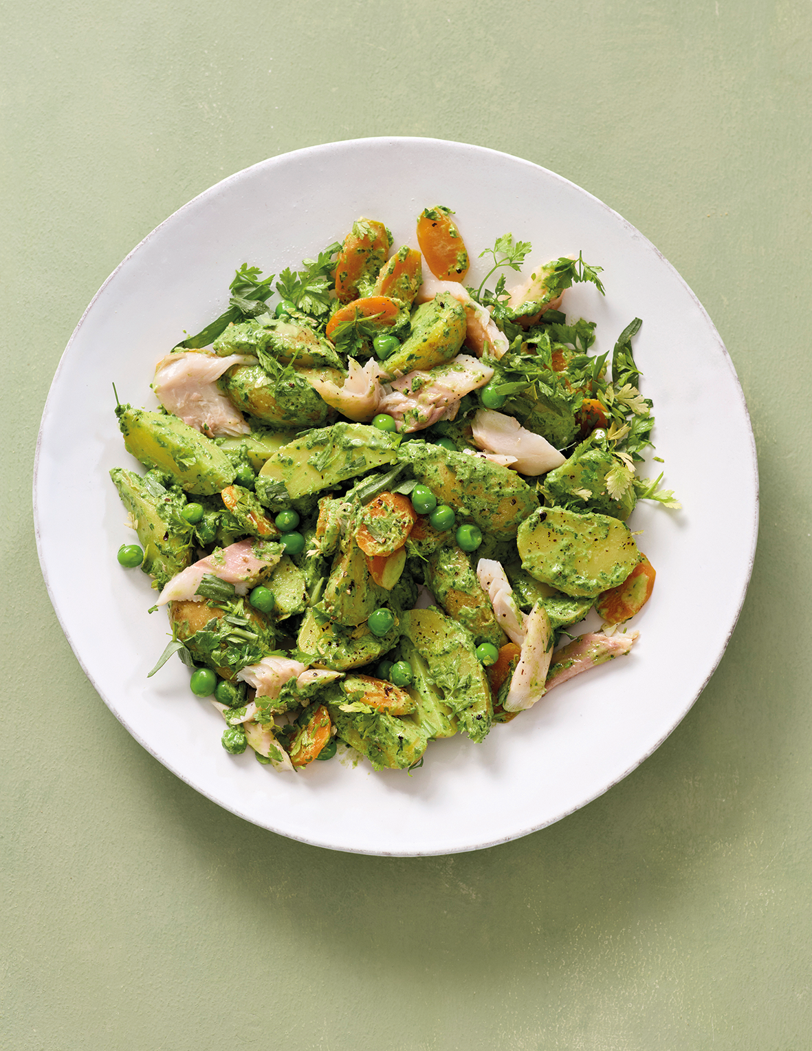 Grüner Kartoffelsalat