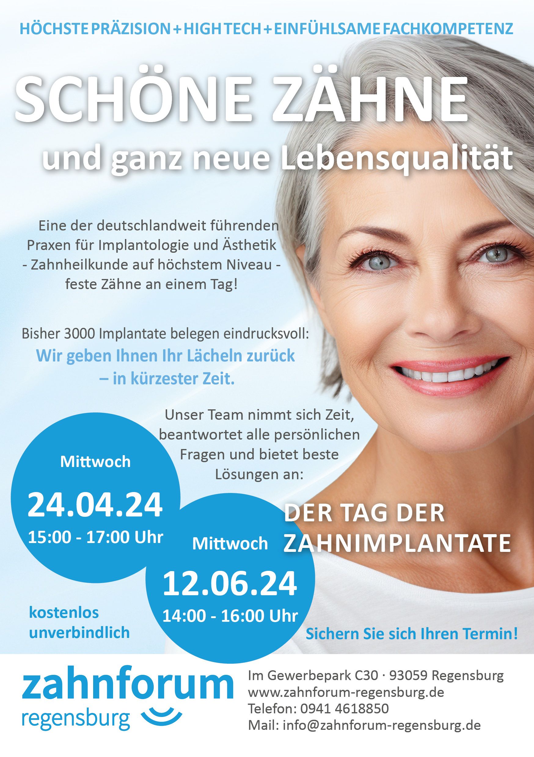 Zahnforum Regensburg - Tag der Implantate - kostenlos informieren!