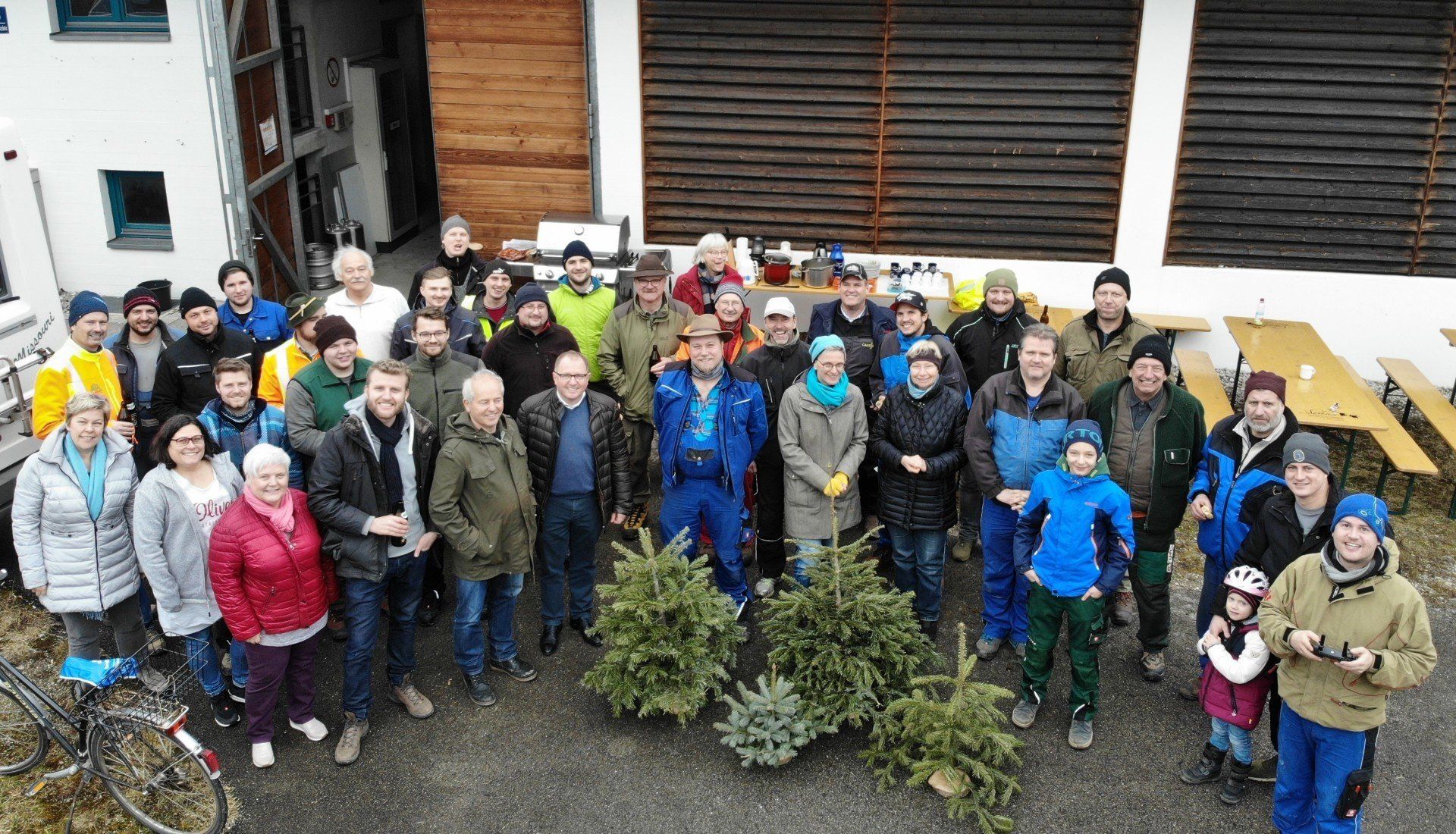 Christbaumaktion WGO 2020 Helfer-Team