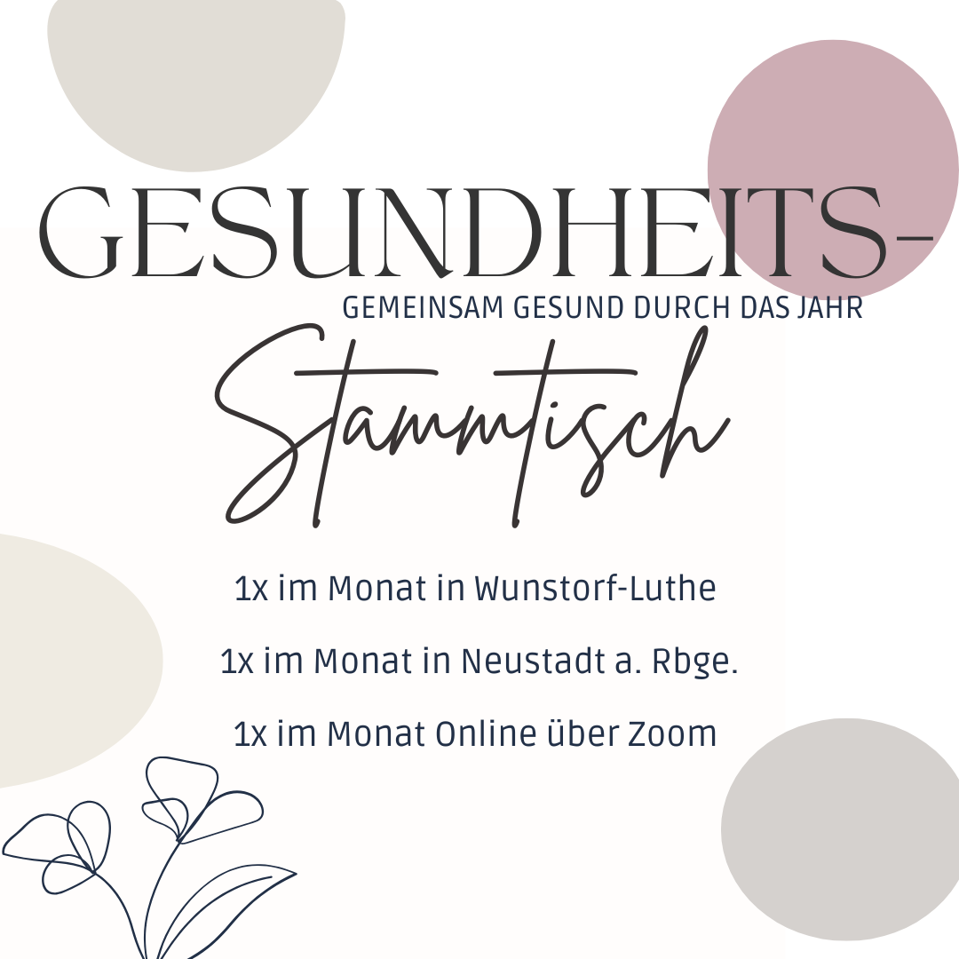 Gesundheits-Stammtisch Neustadt, Luthe, Online über Zoom 
