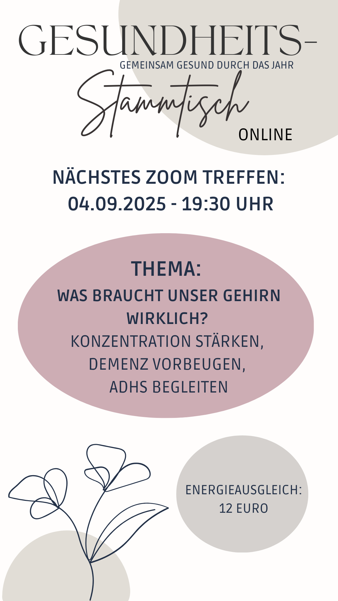 Gesundheits-Stammtisch, Chronische Erschöpfung