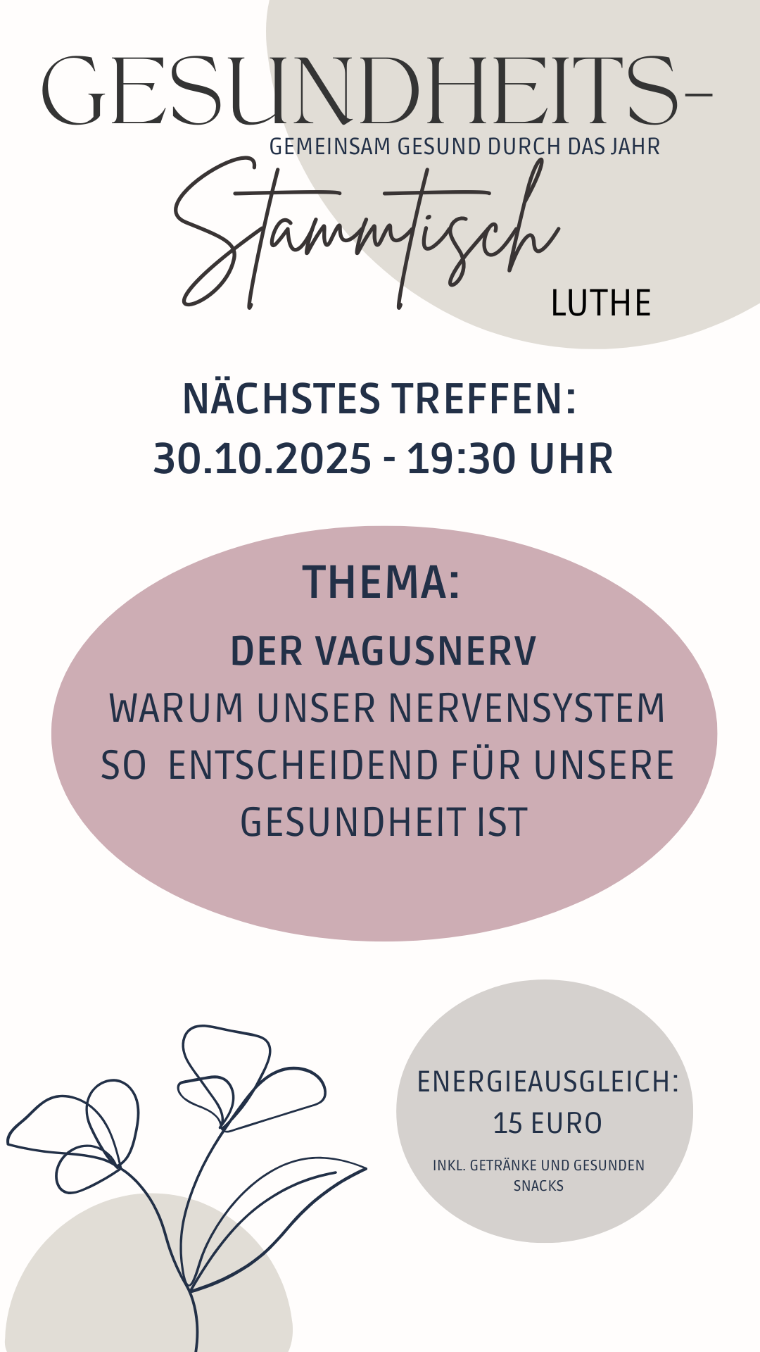 Gesundheits-Stammtisch, Chronische Erschöpfung