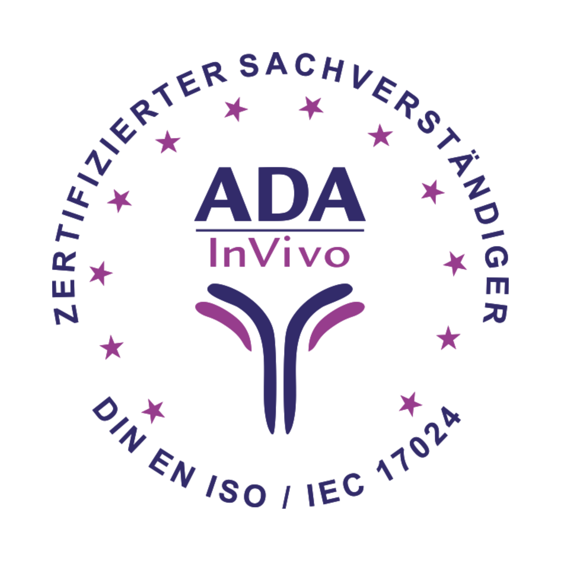 Zertifizierung ansehen ADA InVivo zertifiziert nach DIN EN ISO / EC 17024