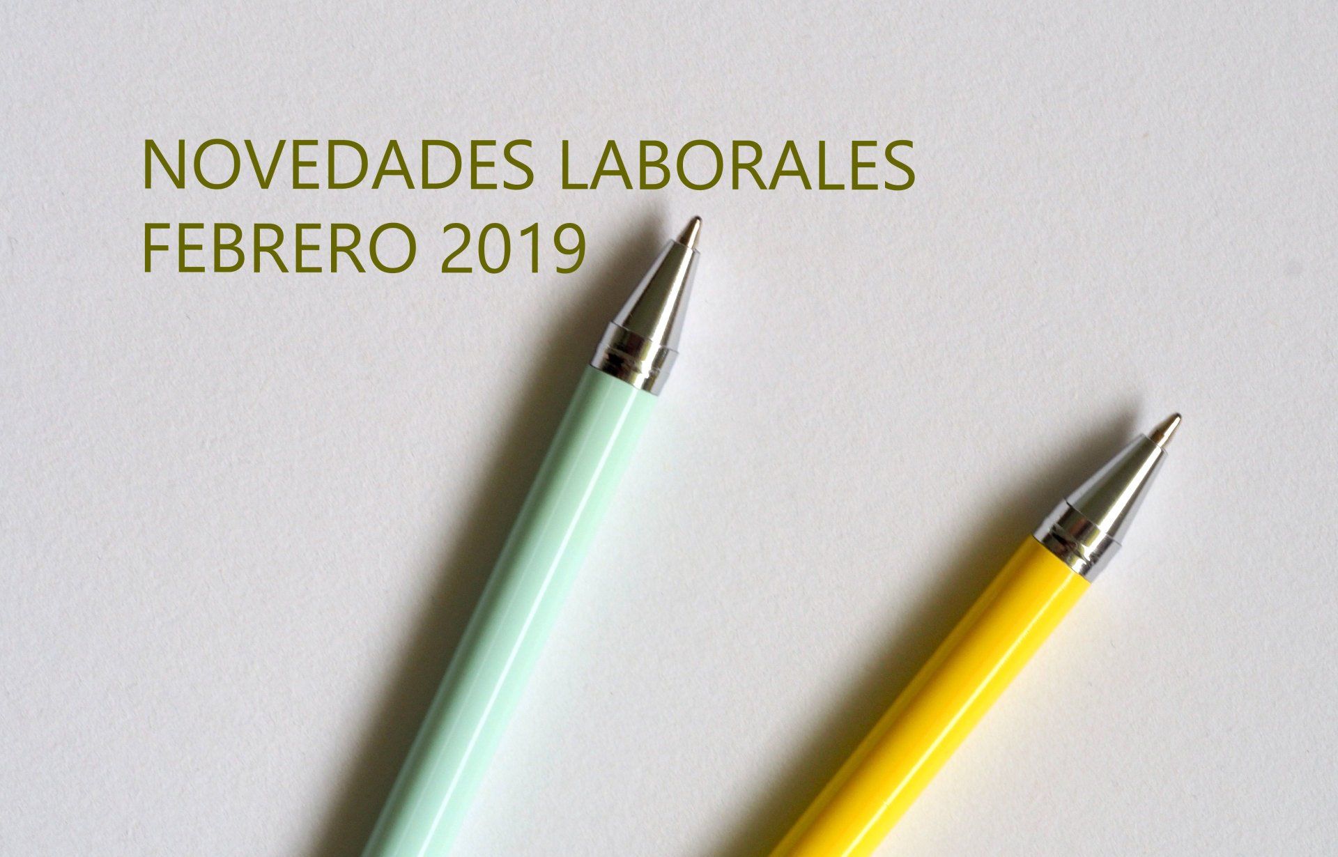 Boletín laboral febrero 2019