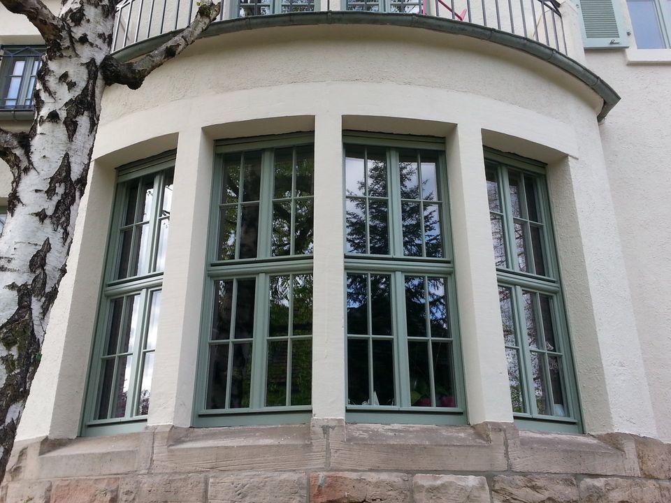 In Deutschland werden Putze und Fenster meist weiß