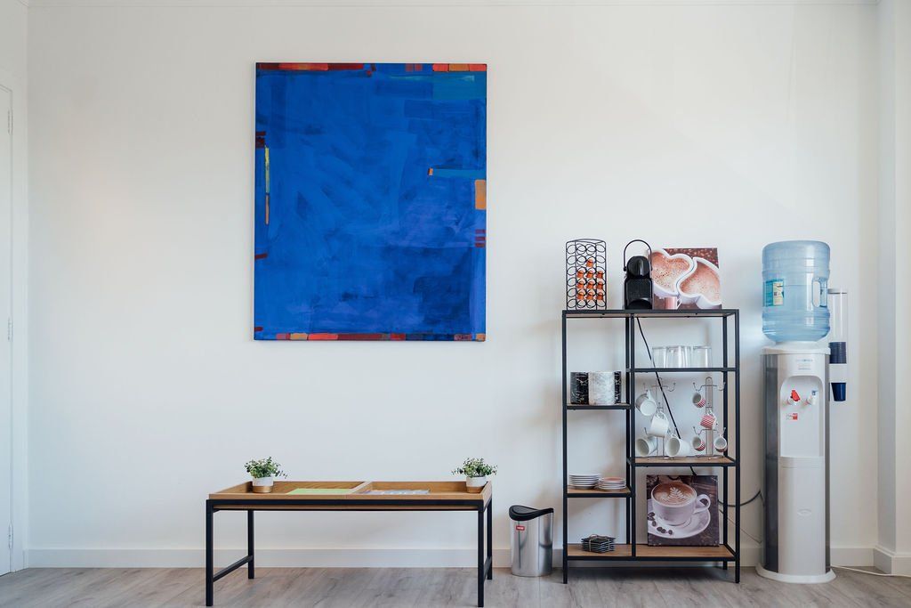 Sala de espera y arte