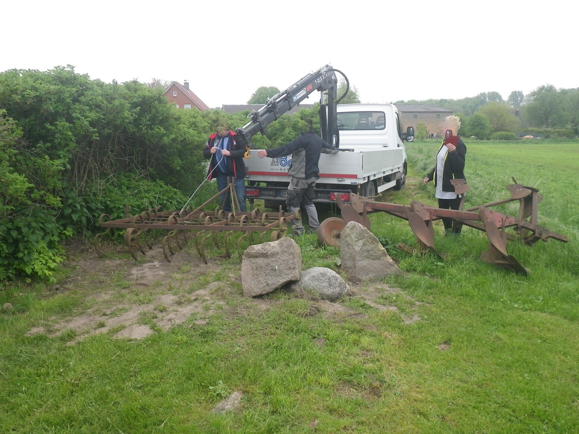 Aufbau einer illegalen Barrikade