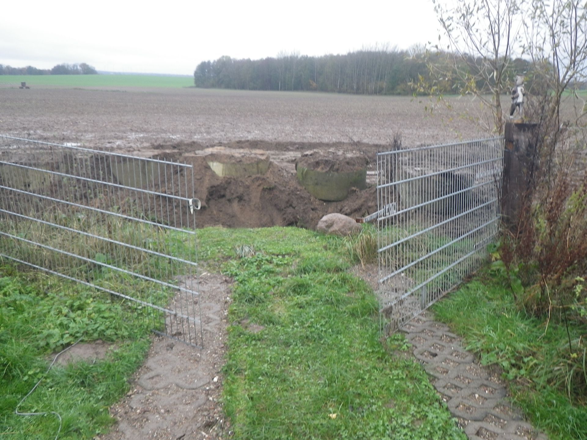 Folkerts Sperrung unserer Einfahrt