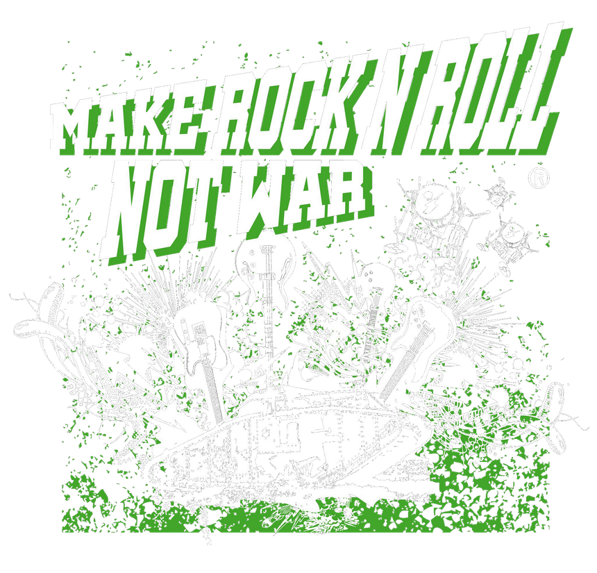 Herzlich Willkommen bei MAKE ROCK´N´ROLL NOT WAR 
[mrnrnw] g r a f i k + d r u c k
