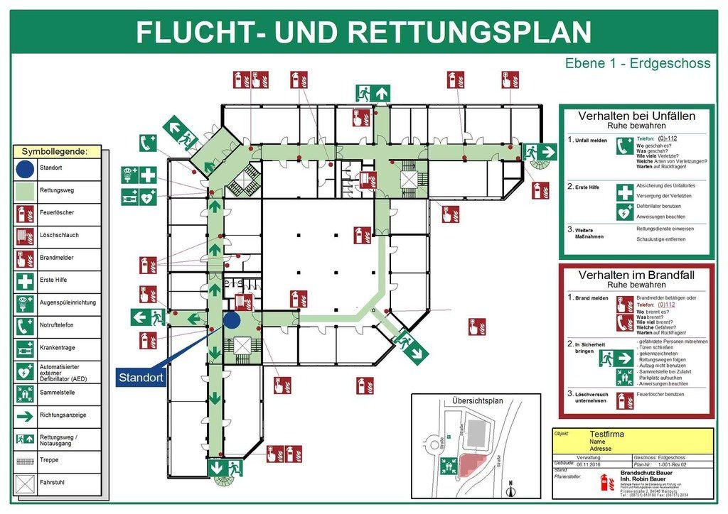 Flucht- und Rettungsplan