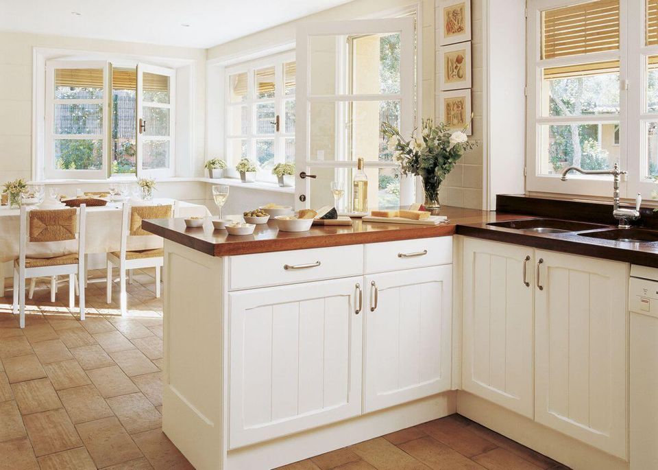 Cocinas de MADERA BLANCA en Madrid | Cocieco