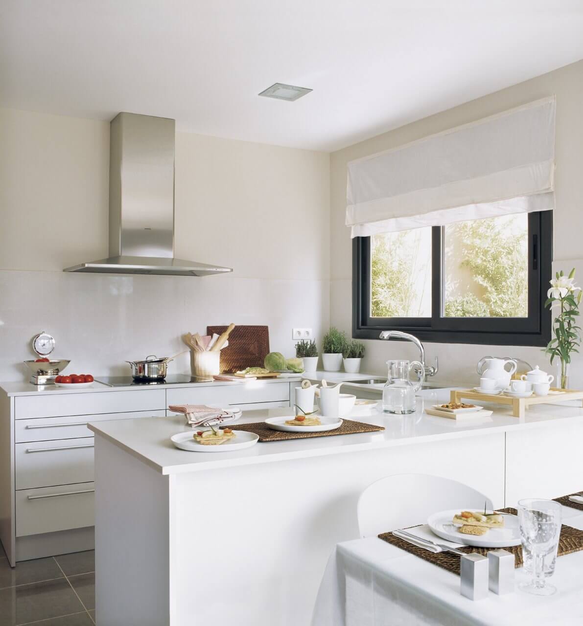 Cocinas con PENINSULA Modernas en Madrid | Cocieco