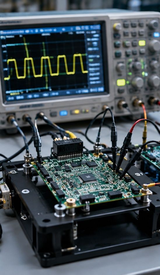 Electronics test and measurement setup