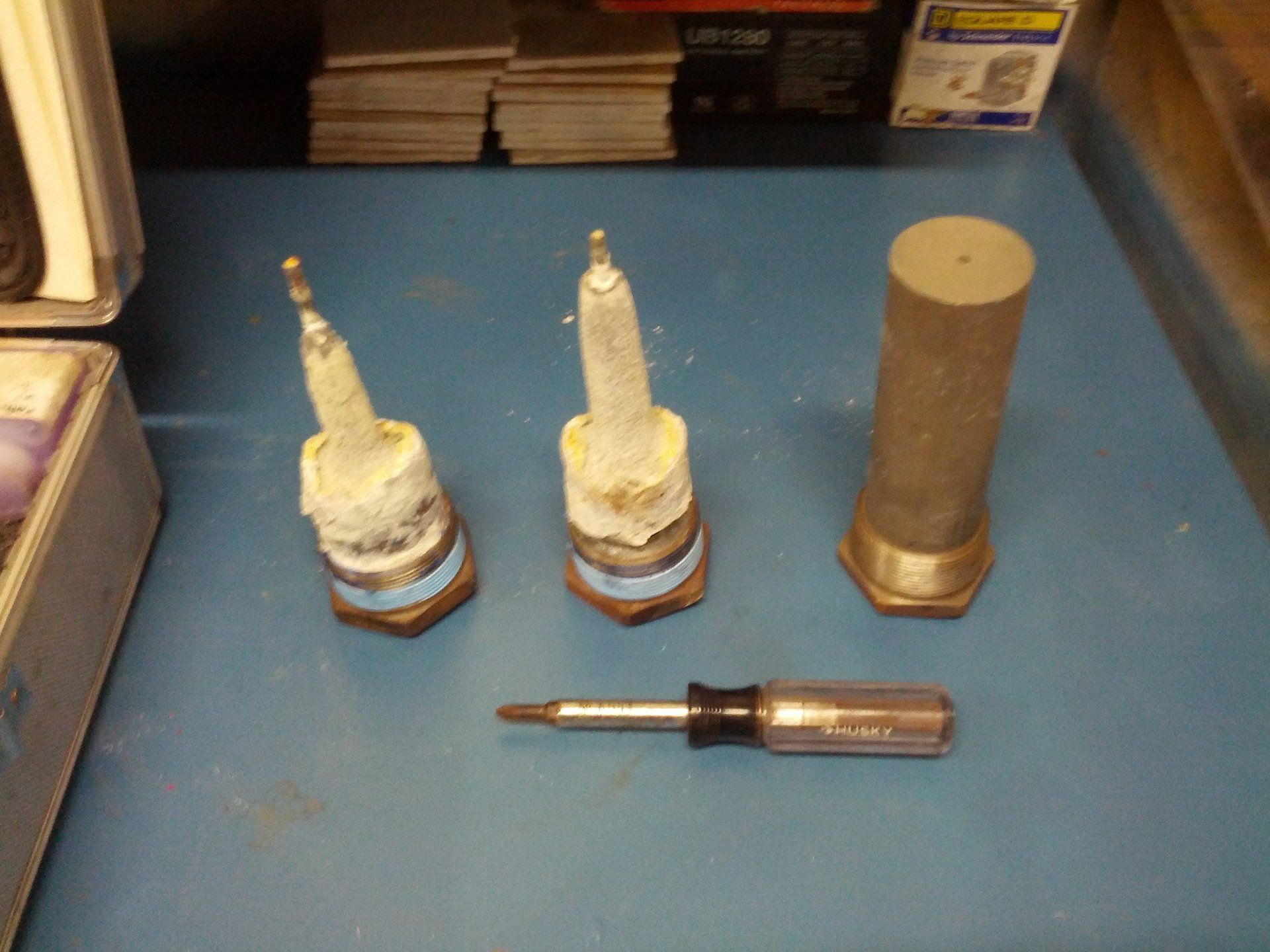 Zinc Anodes Inside Water Chiller