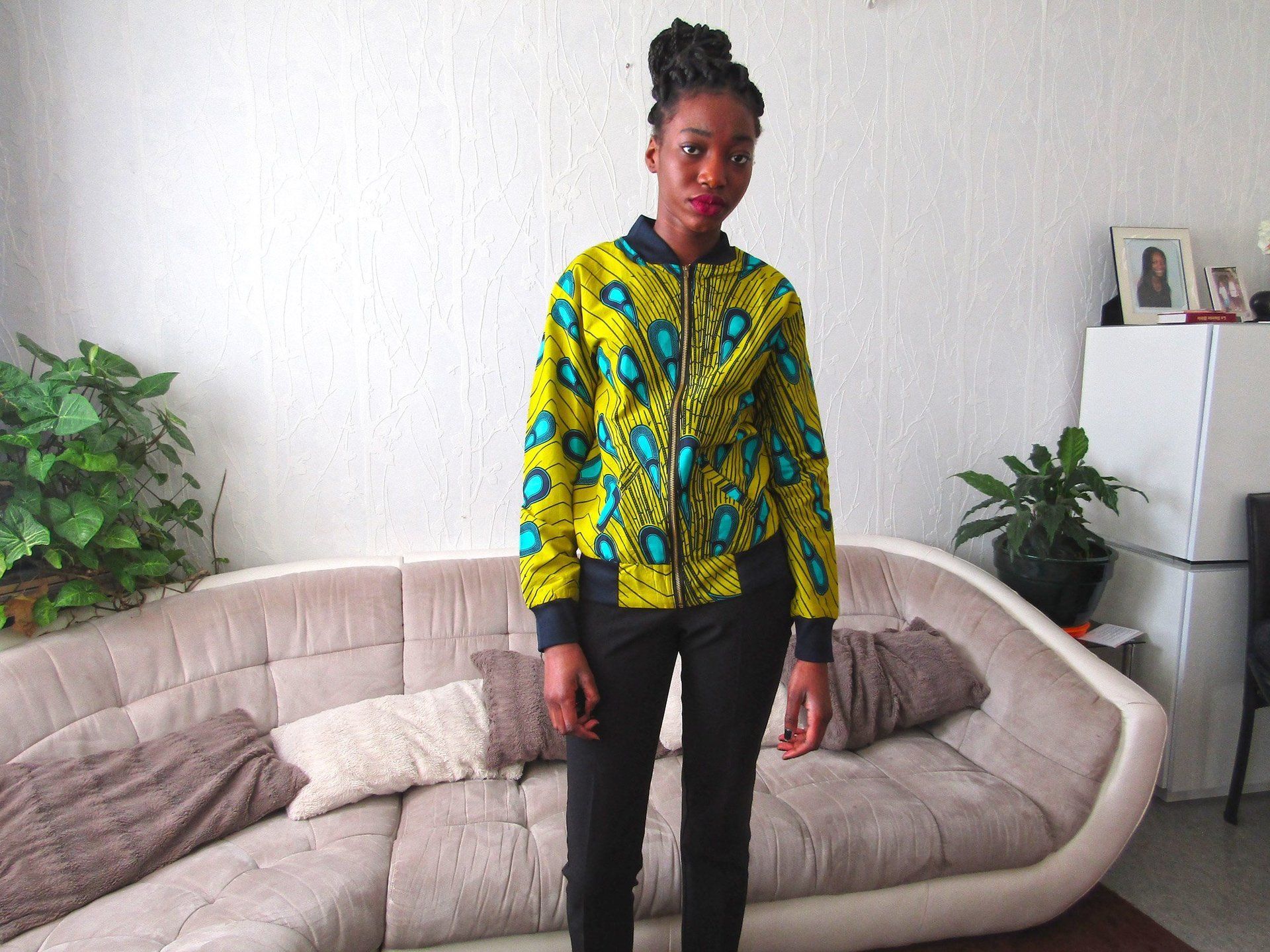 Africa Beauty Amiens présente le blouson en pagne