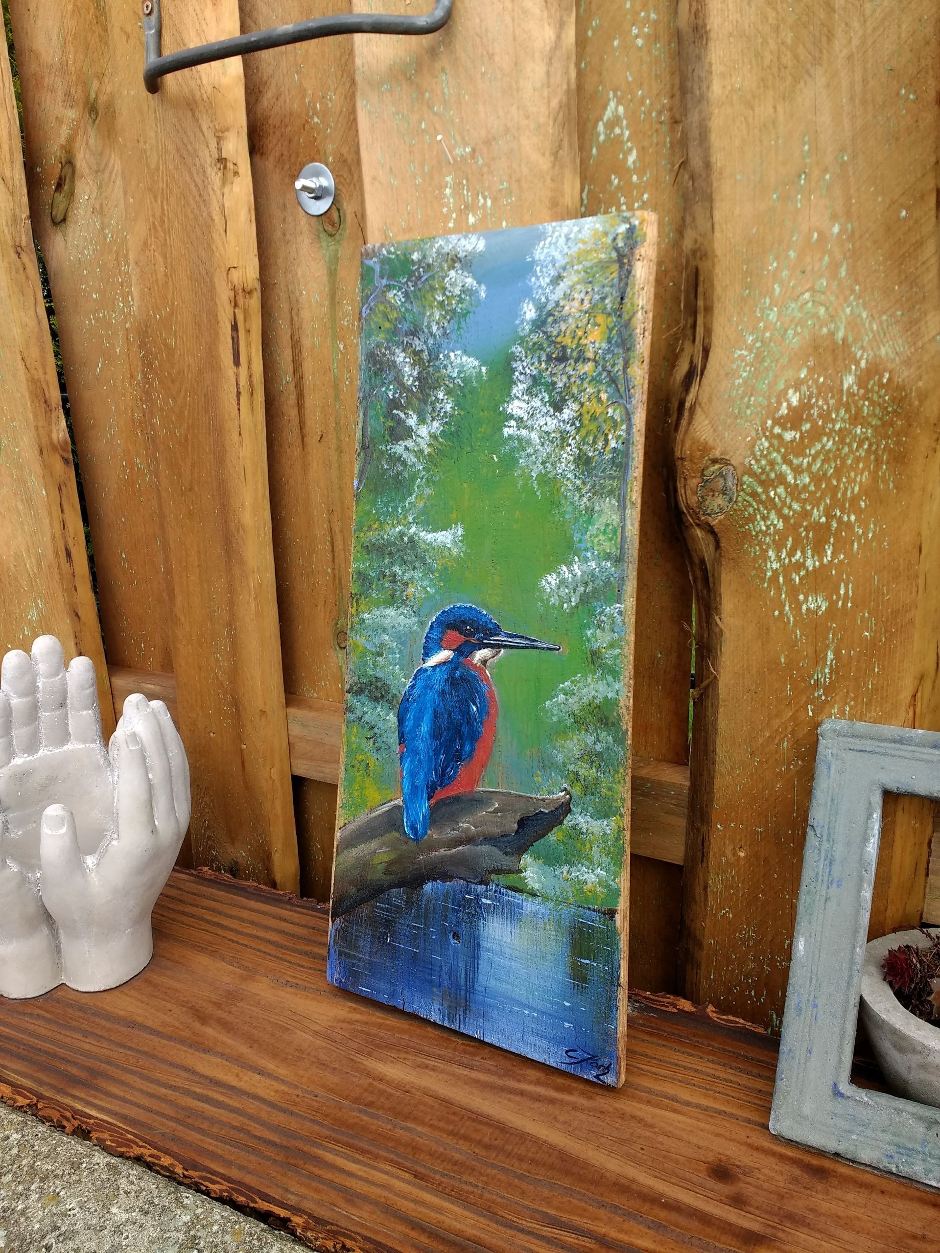 Eisvogel - Gemälde von Claudia Koch