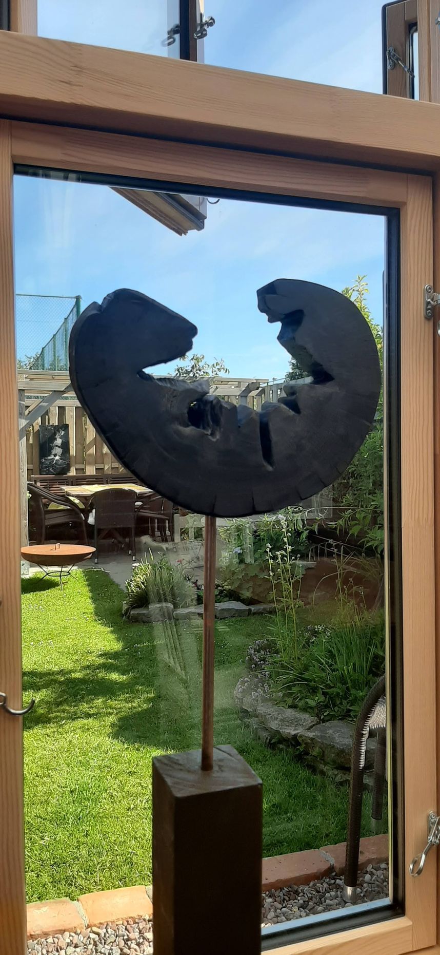 Mooreiche Baumscheibe als Skulptur - Atelier am Deich - Claudia Koch