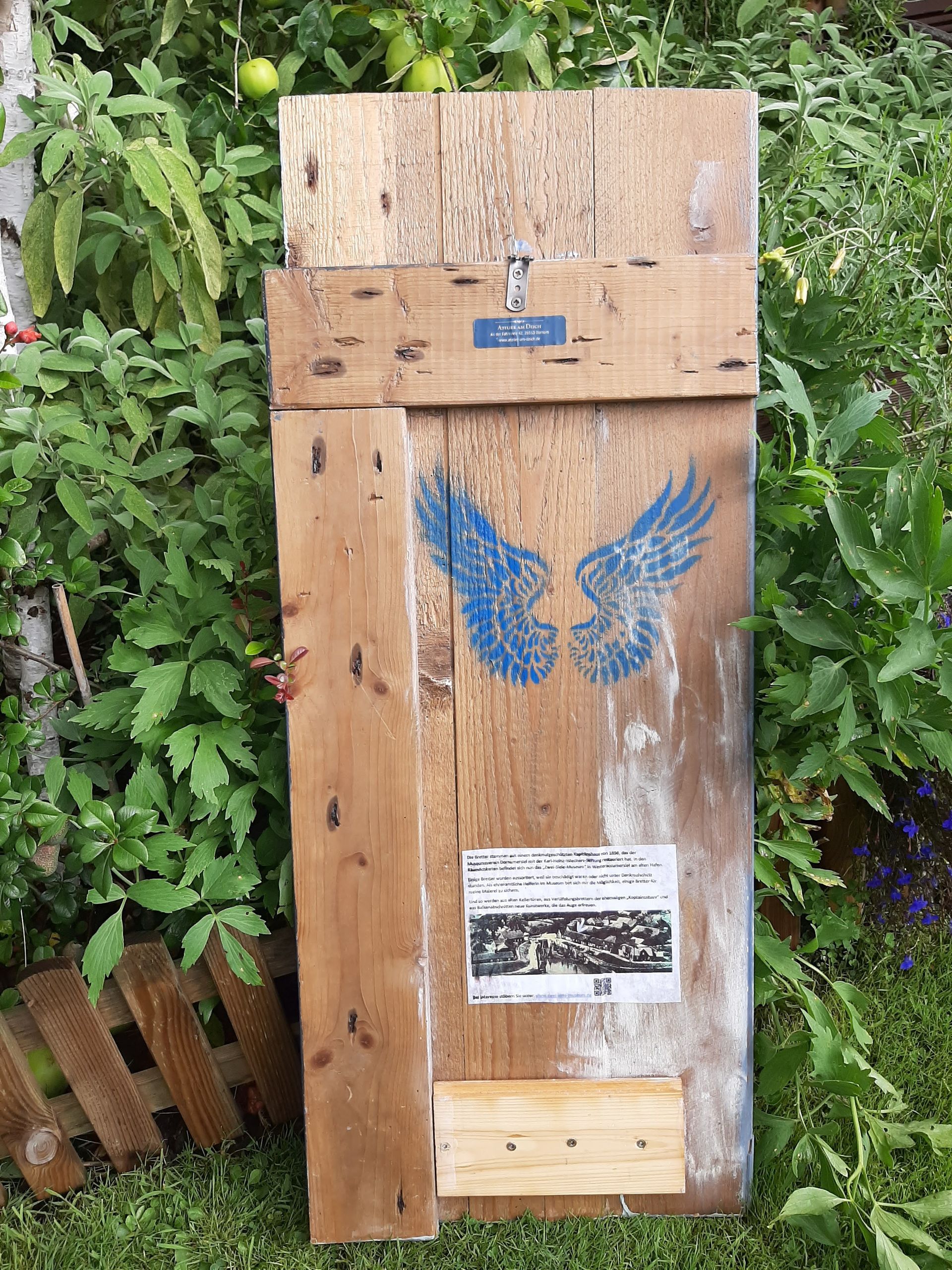 Rückseite historische Kellertür Zwei-Siele-Museum Materialnachweis, Claudia Koch