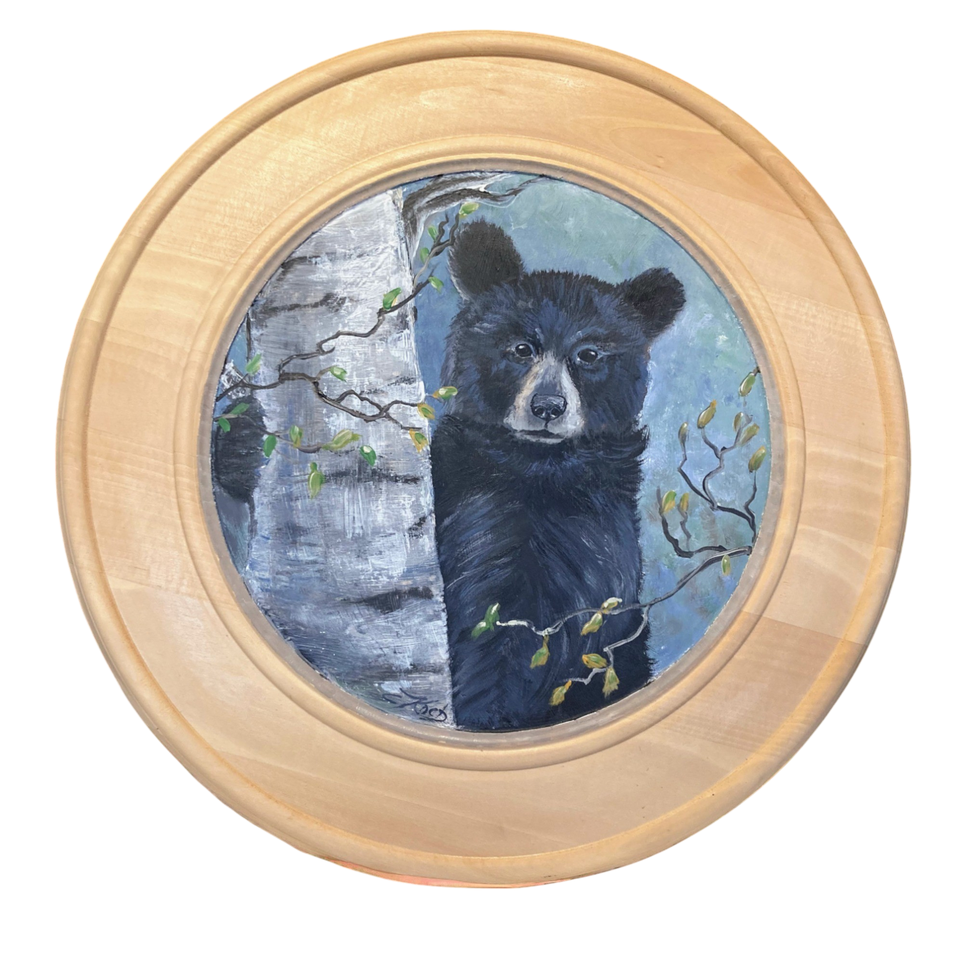 Schützenscheibe mit Bär im Nebelwald - Claudia Koch