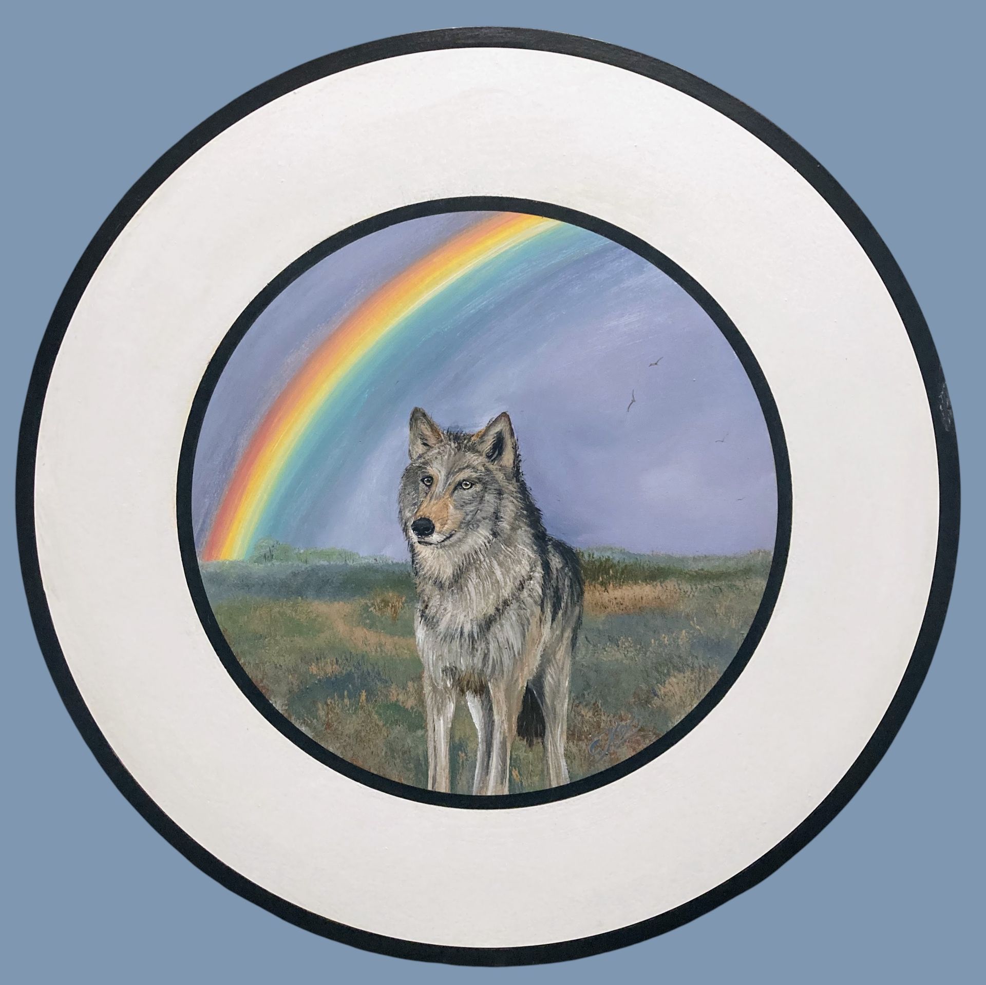 Schützenscheiben Claudia Koch Wolfgemälde