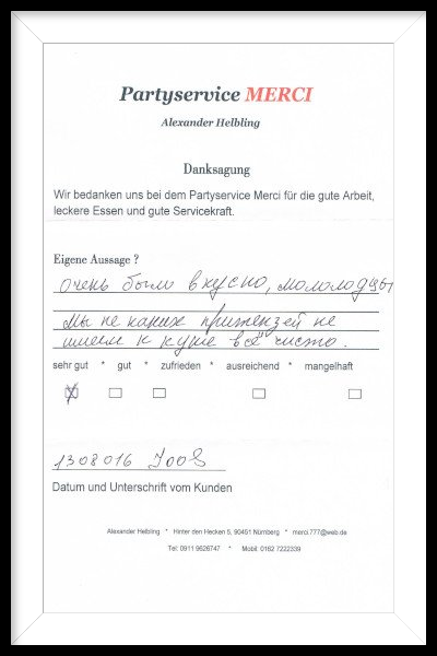 russischer partyservice 13.08.2016