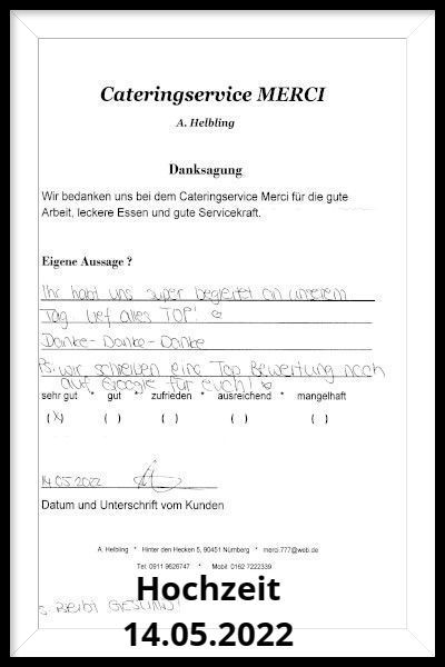 russisches catering 14.05.2022