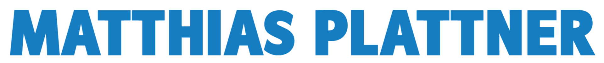 MATTHIAS PLATTNER in blue text.