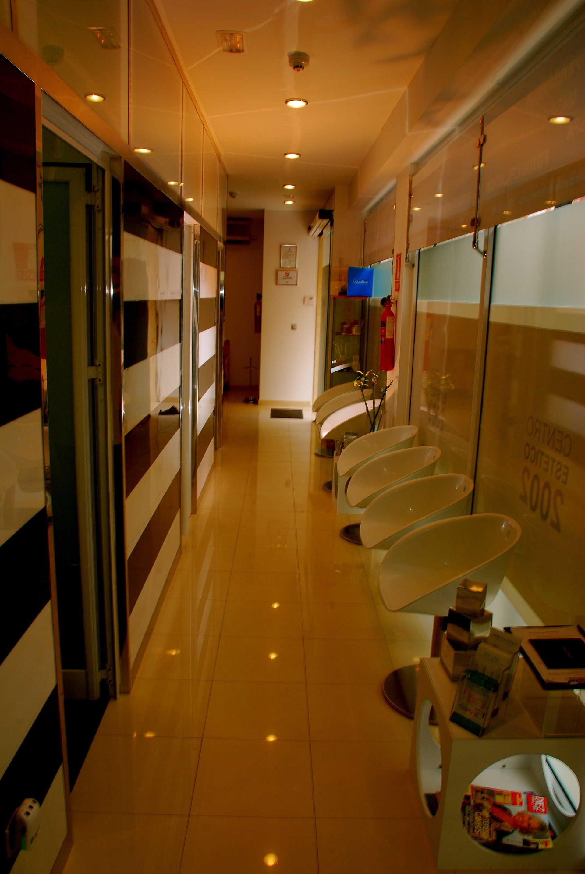 recepción centro estético 2002, oxigenación y cámara hiperbárica