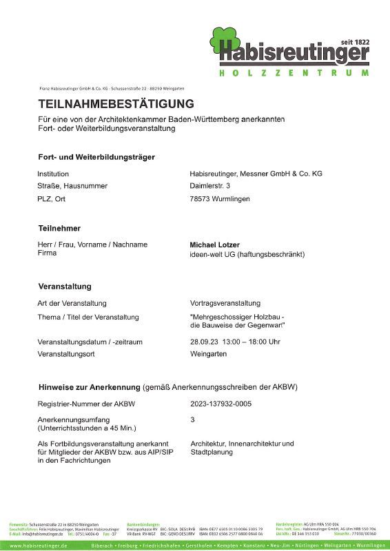 Holzbau der Gegenwart