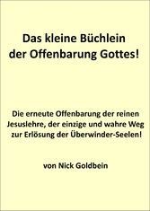 Buchcover: Text auf hellgelben Grund, kein Bild
Darüber Text: Das kleine Büchlein der Offenbarung Gottes