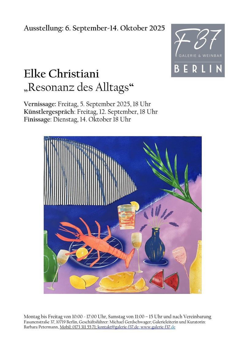 Elke Christiani - Resonanz des Alltags - Ausstellung Galerie F37 