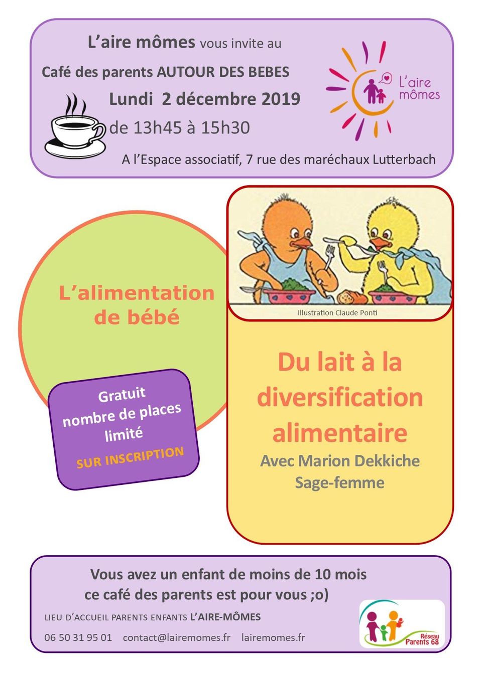 Decembre Cafe Des Parents Autour Des Bebes Diversification Alimentaire