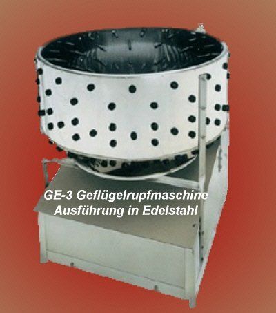 Geflügelrupfmaschine Modell GE-3