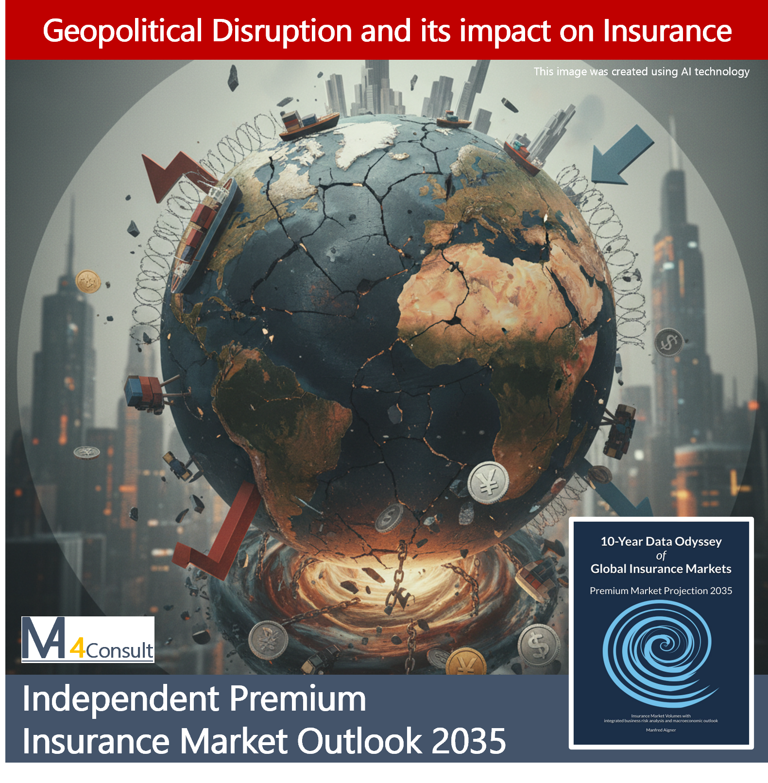 Geopolitical disruption and its impact on insurance industry shown and explained by the market report from MA-4Consult