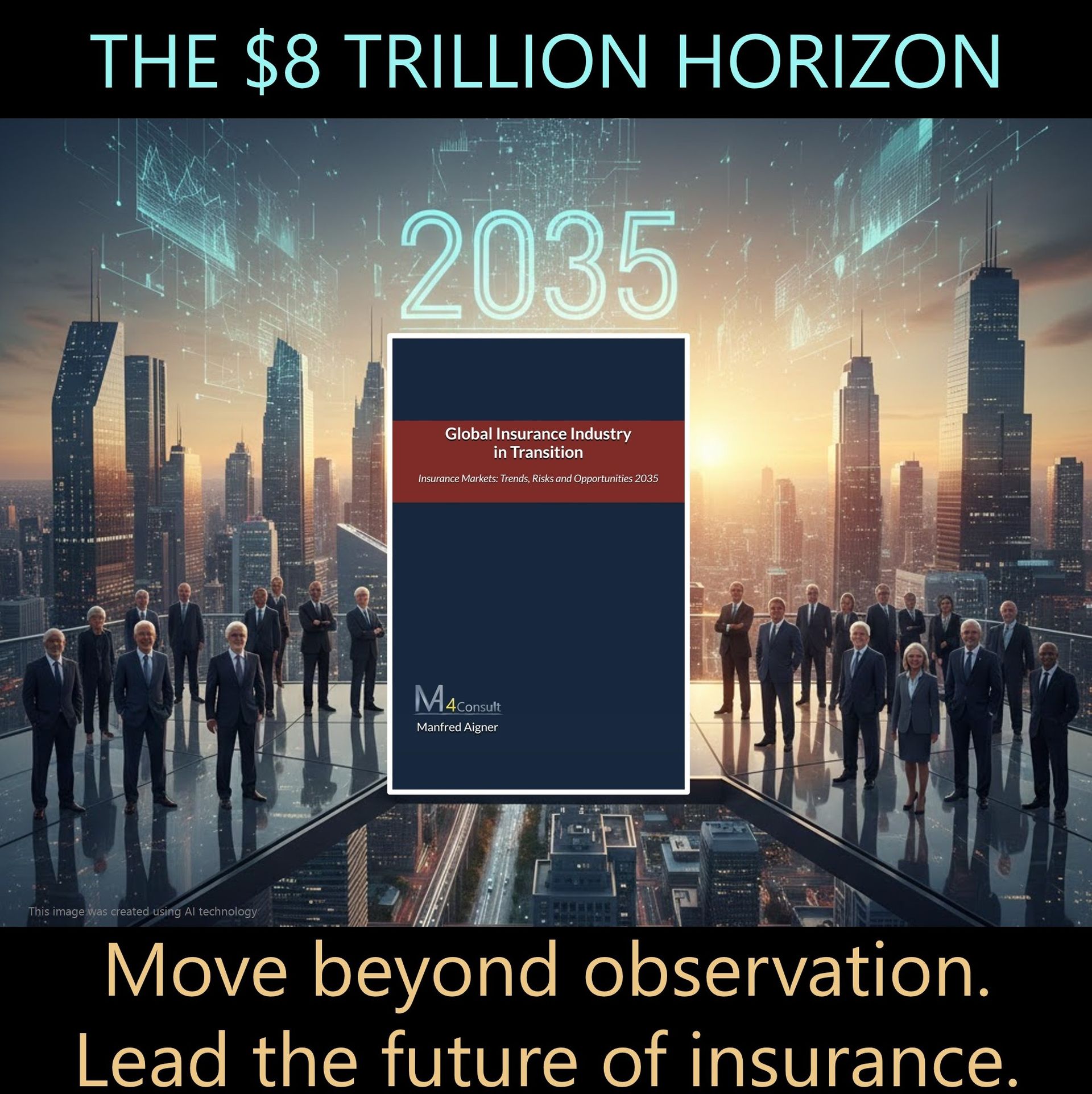 Global Insurance Market Report 2035 infographic: Reinsurance trends, climate risk, and strategic industry forecasts