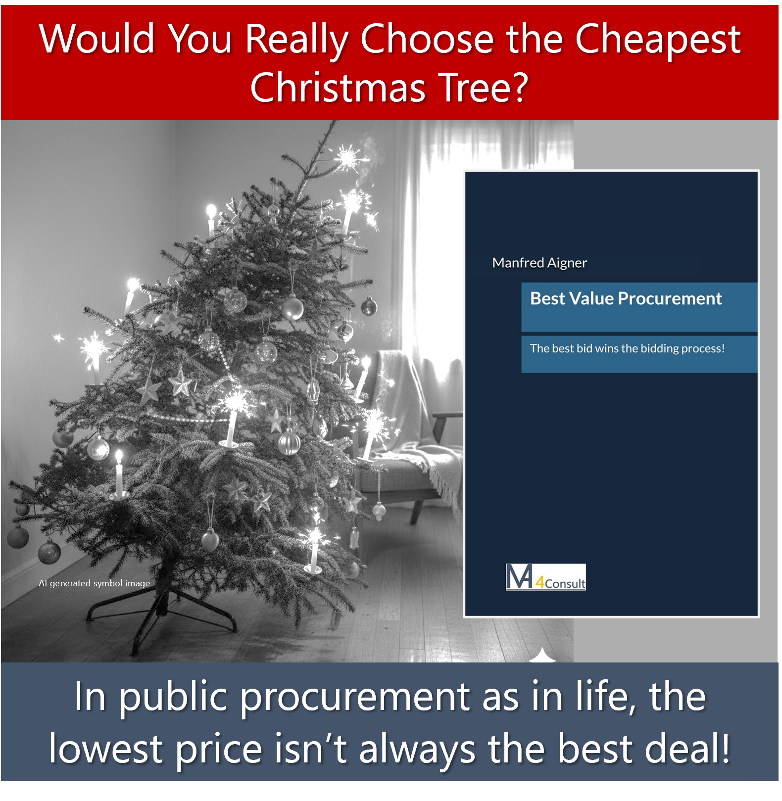 Would you really choose the cheapest Christmas Tree? In public procurement as in life, the lowest price is not always the best deal!
