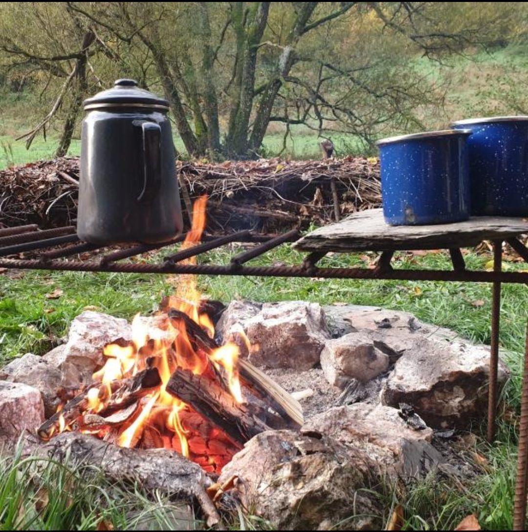 Kaffeekanne am Lagerfeuer