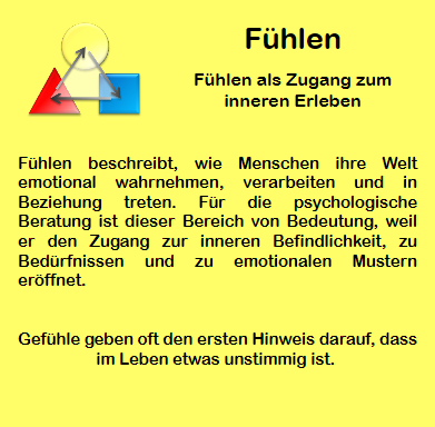 Psychologische Beratung: Fühlen