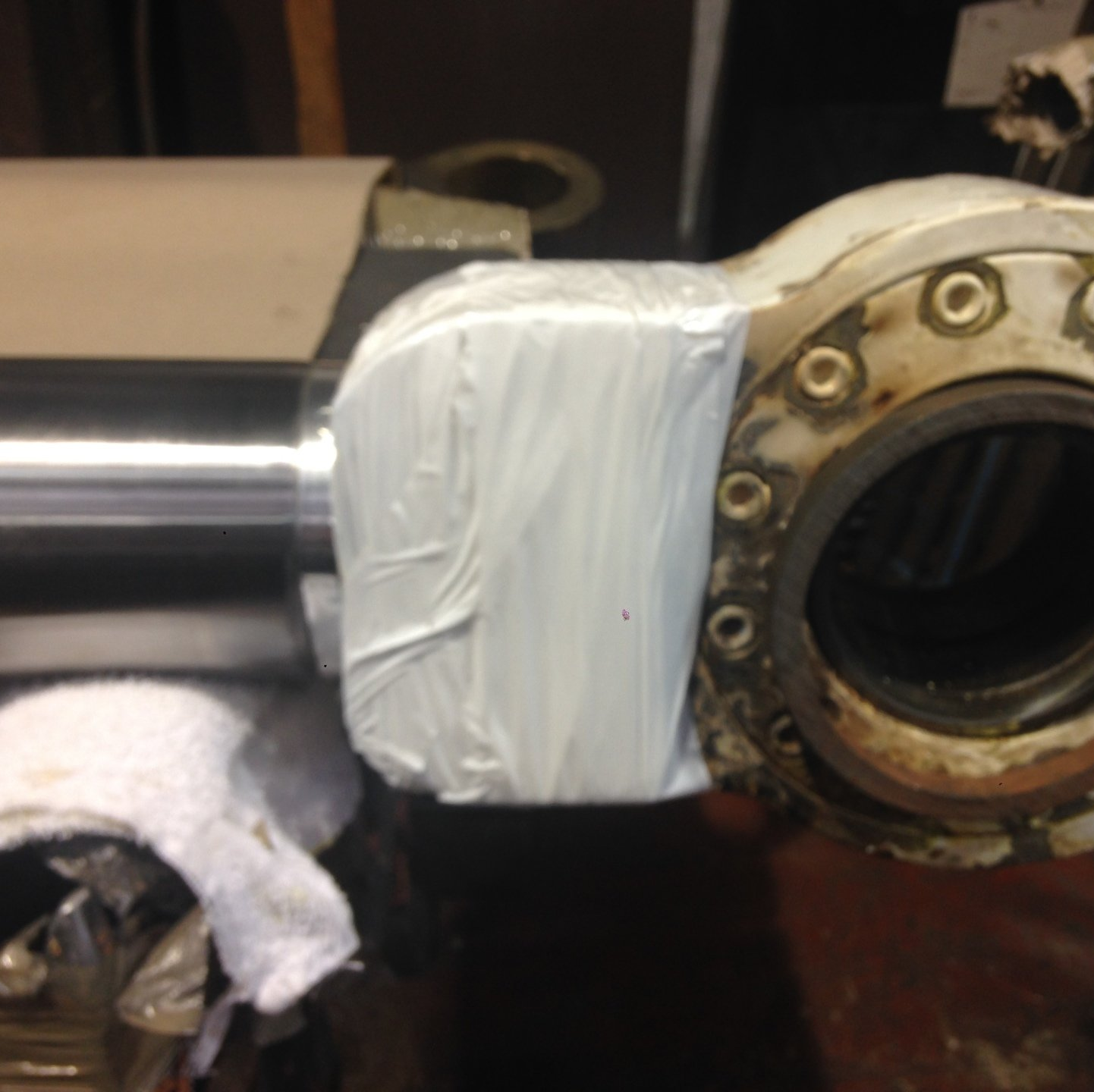 Piston rod repair with hard chrome plate