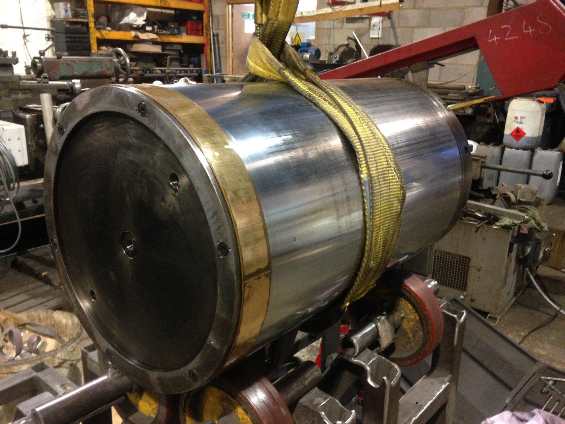 large hard chrome plated piston rod