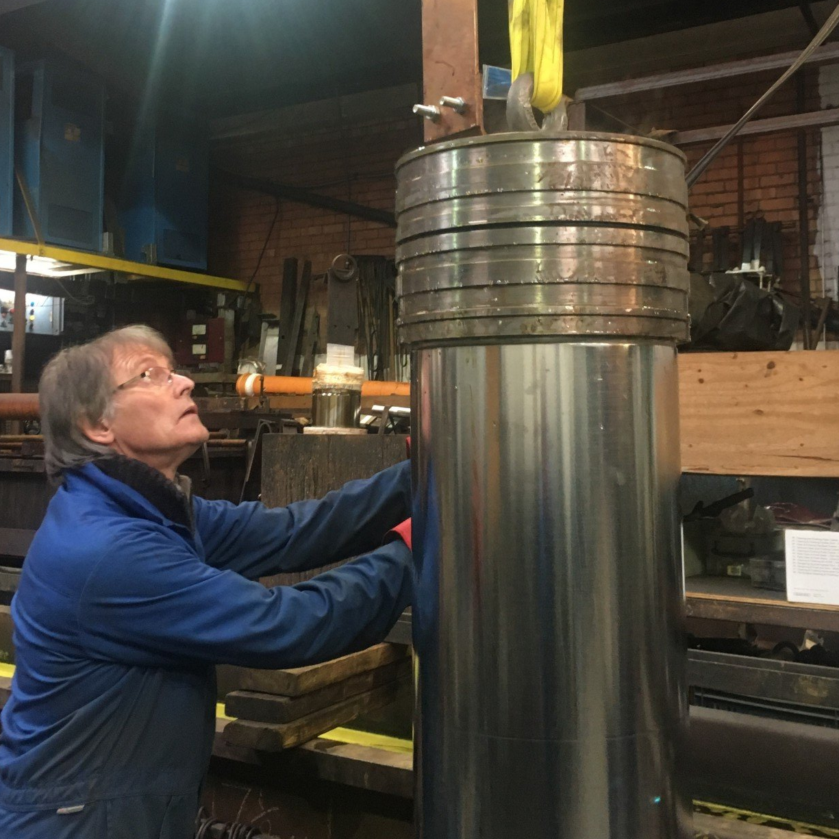 hard chrome plating of large piston rod