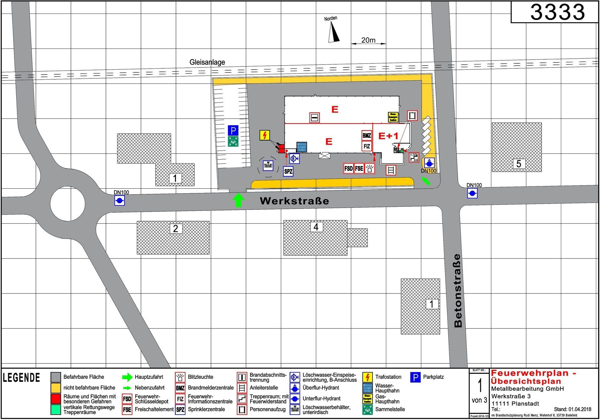 Feuerwehrpläne nach DIN 14095 | rm Brandschutzplanung